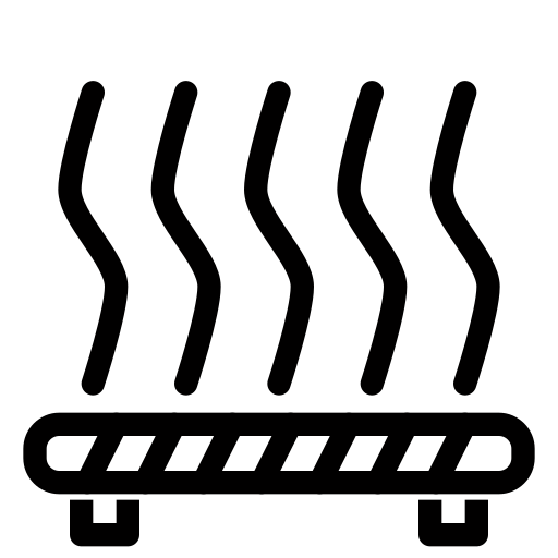 Bed, bed plate, heated, plate icon